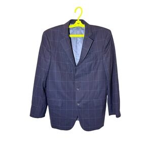 Brooks Brothers Explorer Collection Mens 40R Windowpane Blazer & Pants Suit Set